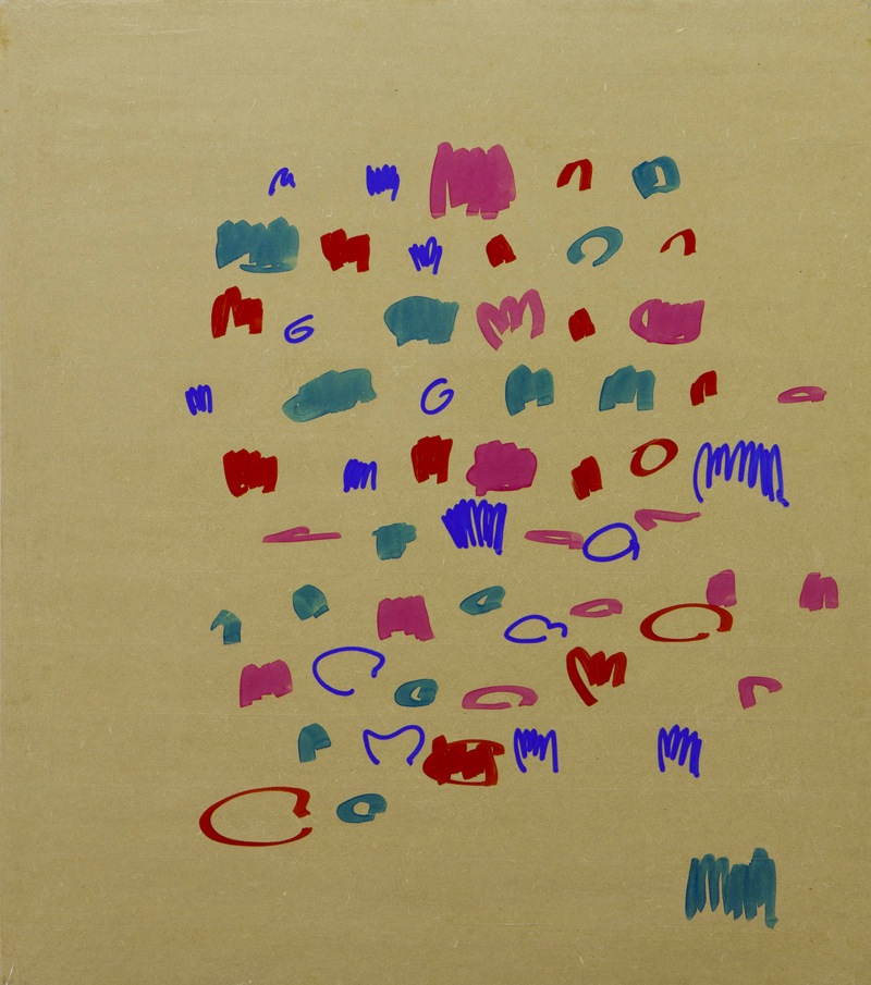 Oleksiy Koval, “4WD”, 2013, 70 x 60 cm, marker, tape on MDF. Photo © Klaus Mauz