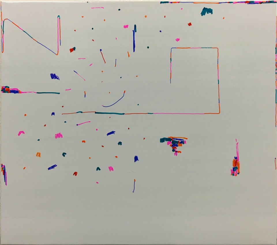 Algorithm Oleksiy Koval, 2016 90 x 100 cm, marker on foil