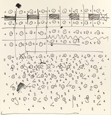 Oleksiy Koval, “Choleriker”, 2015, 70 x 75 cm, marker on FPY
