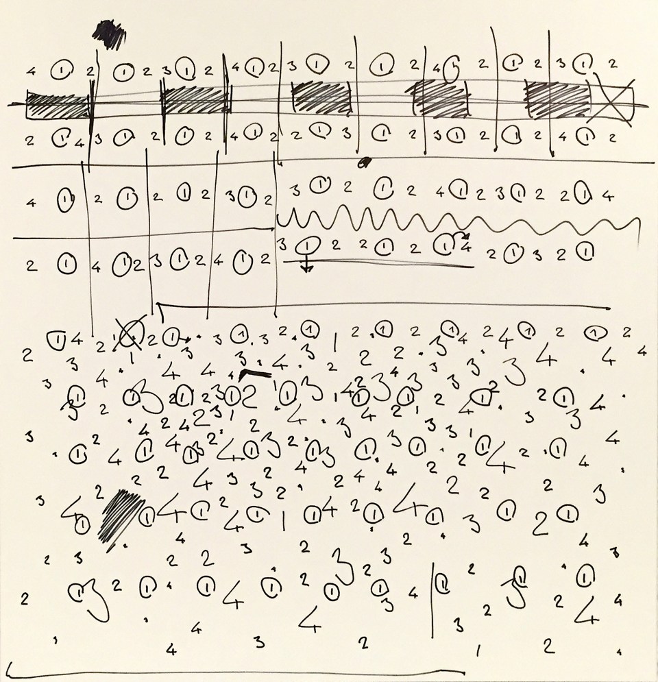 Oleksiy Koval, “Choleriker”, 2015, 70 x 75 cm, marker on FPY