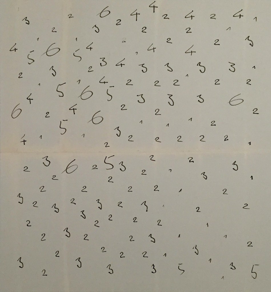 Oleksiy Koval, "fill up", 2015, 140 x 130 cm marker on cotton.