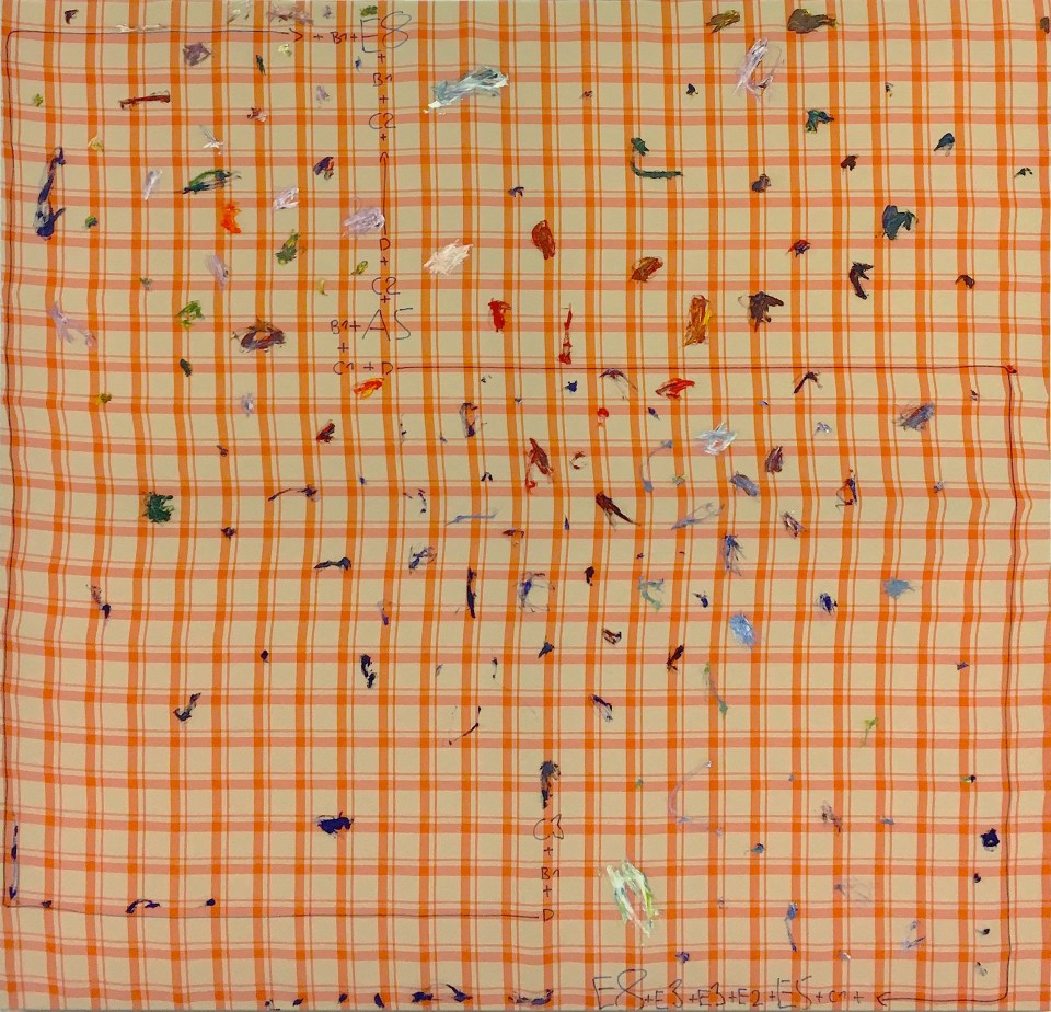 Funktor Oleksiy Koval, 2016 135 x 140 cm, marker, oil on cotton