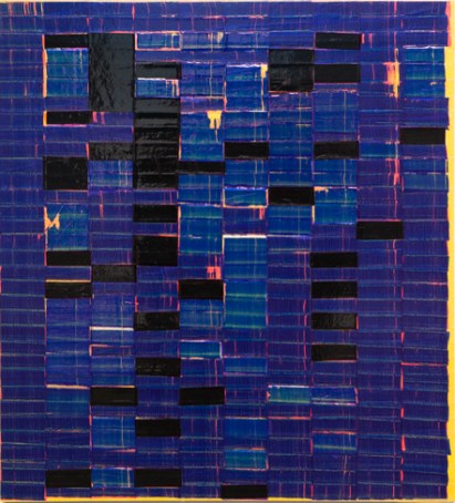 Oleksiy Koval, “GAU”, 2013, 60 x 50 cm, tape and ink on MDF. Photo © Klaus Mauz