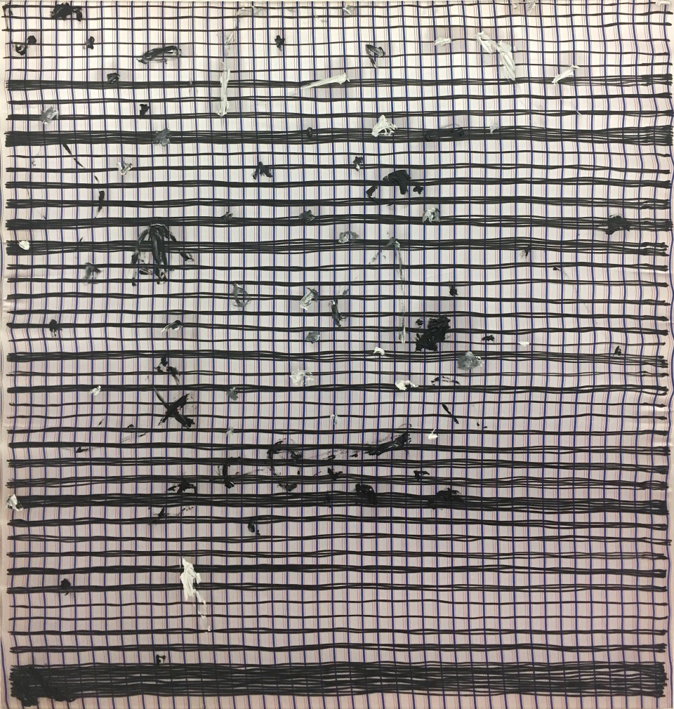 hGAU Oleksiy Koval, 2017 95 x 90 cm, marker, oil on polyester