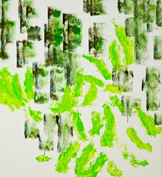 The Beautiful Formula Collective-WESTPOL Leipzig "Duell" Mixed Media auf FPY, 70 x 60 cm, 2012. Daniel Geiger, Stefan Schessl. Photo © Ronny Waleska