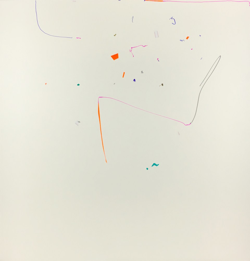 Melancholiker Oleksiy Koval, 2016 73 x 70 cm, marker, tape on FPY