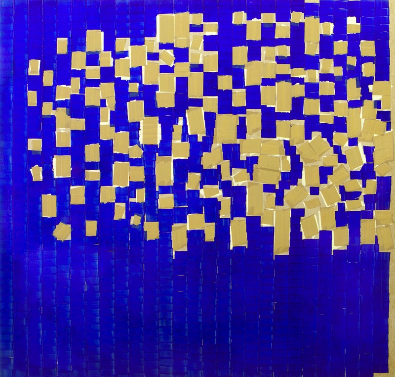 Oleksiy Koval, “Quinta Essentia”, 2013, 130 x 135 cm, marker, tape on MDF. Photo © Klaus Mauz