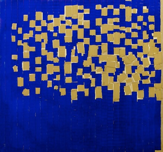 Oleksiy Koval, “Quinta Essentia”, 2013, 130 x 135 cm, marker, tape on MDF, collection of the Hubei Museum of Art. Photo © Klaus Mauz