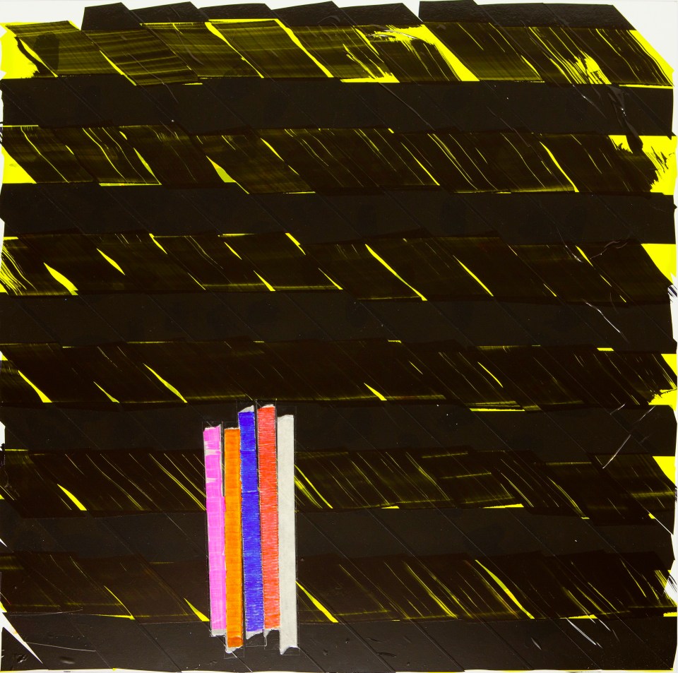 Schar Oleksiy Koval, 2015 70 x 70 cm, tape, marker on FPY Photo © Klaus Mauz