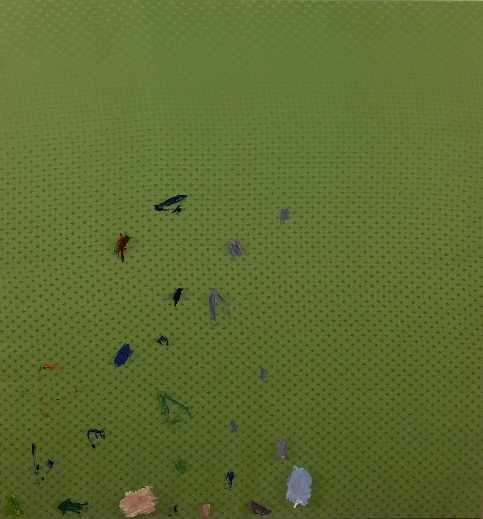 Soja Oleksiy Koval, 2016 140 x 130 cm, oil on damask