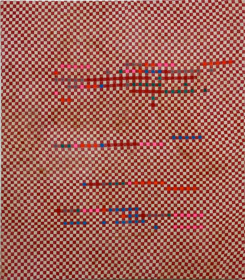 Oleksiy Koval, “Sublunare Welt”, 2015, 80 x 70 cm, marker on cotton