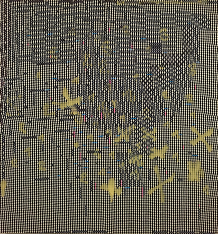 Oleksiy Koval, “Symphony N1”, 2015, 140 x 135 cm, marker on cotton.