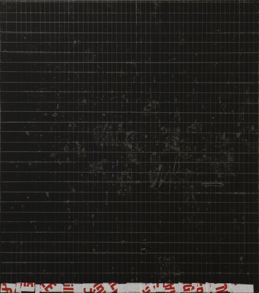 Oleksiy Koval, 'Untitled M3', 2015 65 x 60 cm, tape on FPY Photo © Klaus Mauz