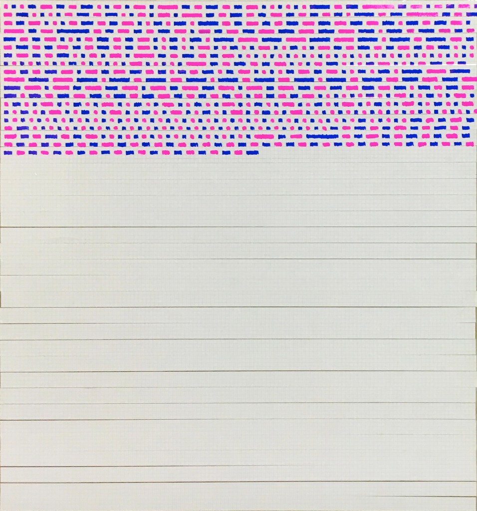 Untitled Solo Oleksiy Koval, 2016 64 x 60 cm, paper, tape, marker on MDF