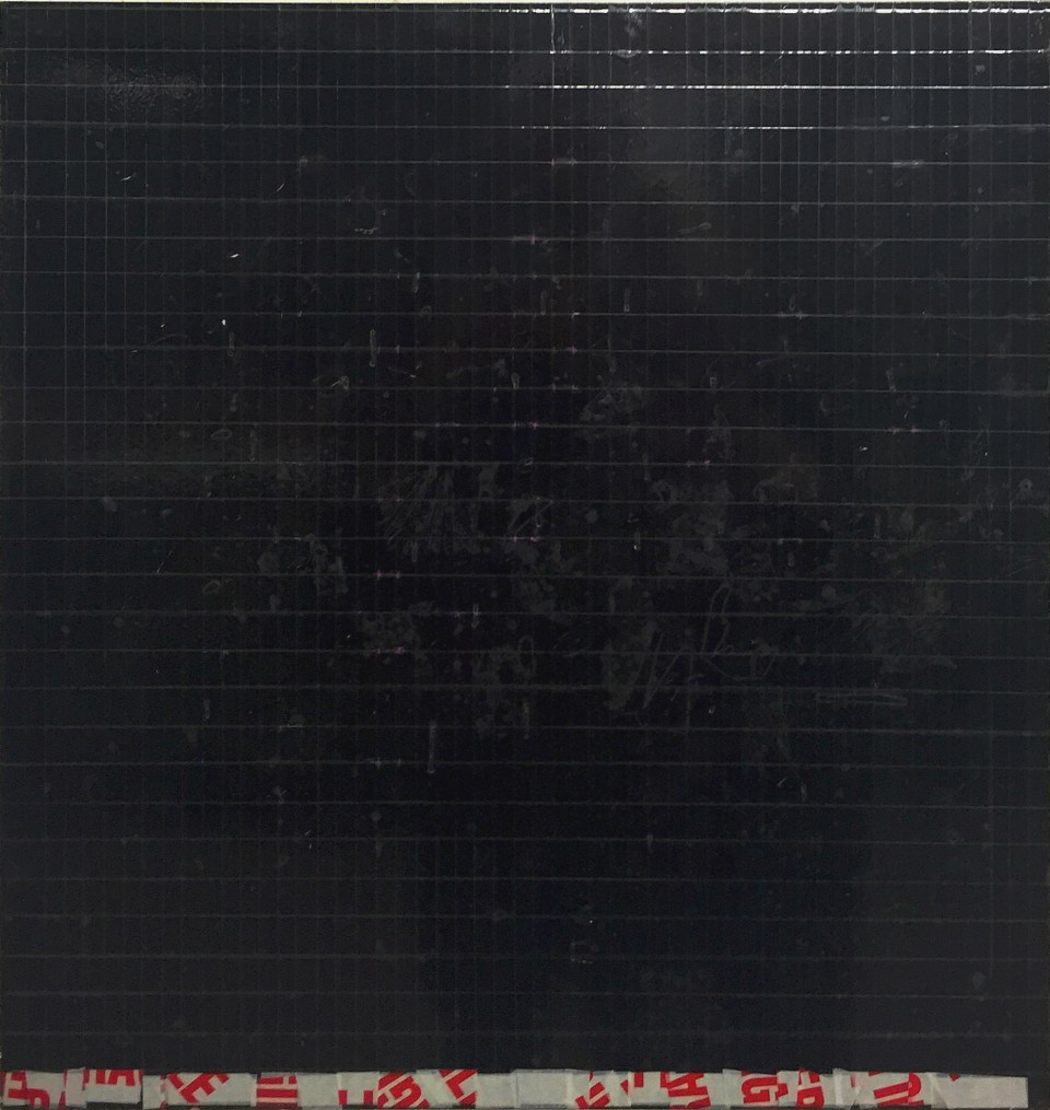 Oleksiy Koval, “Untitled M3”, 2015, 70 x 60 cm, tape on FPY