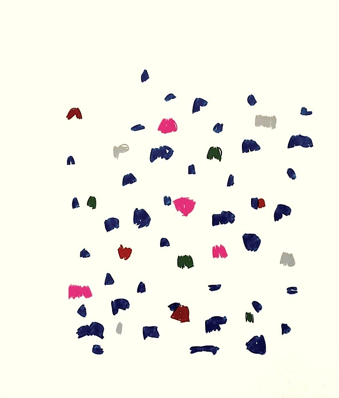 Oleksiy Koval, “Vögel auf dem Drahtseil”, 2011, 70 x 60 cm, acrylic on FPY. Photo © Klaus Mauz