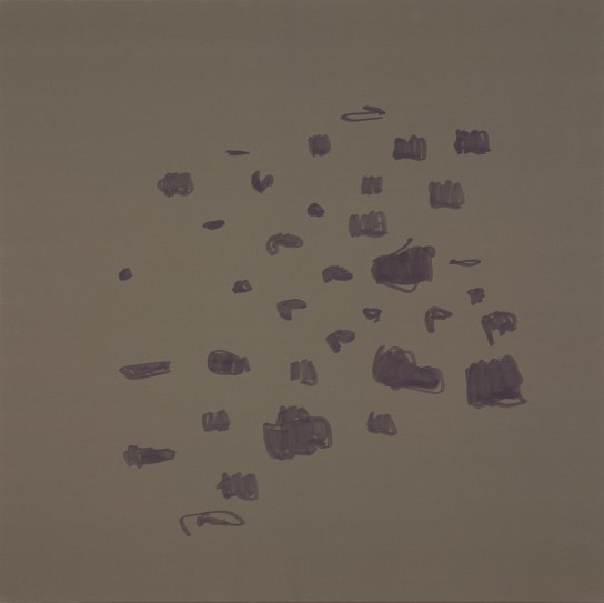 Oleksiy Koval, “Violett”, 2012, 100 x 100 cm, marker on polyester. Photo © Klaus Mauz