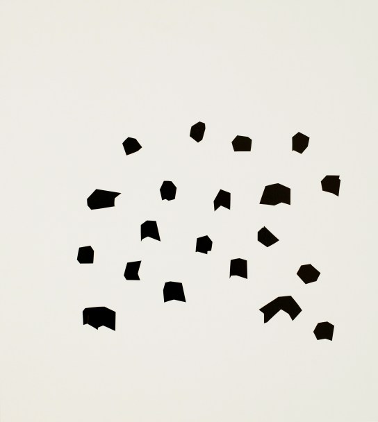 Oleksiy Koval, “Schwarz auf Weiss”, 2011, 63 x 60 cm, adhesive foil on MDF. Photo © Klaus Mauz