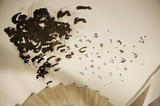 Oleksiy Koval, “Die Treppe”, 2012, ink on wall, private collection, Starnberg. Photo © Klaus Mauz