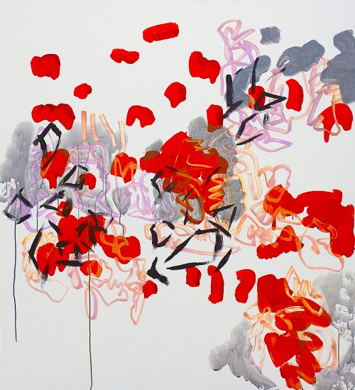 Daniel Geiger, Oleksiy Koval, Kuros Nekouian, Veronika Wenger, “Stalker”, Munich 2013, mixed media on FPY, 110 x 100 cm, private collection, Starnberg. Photo © The Beautiful Formula Collective