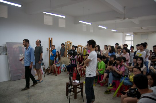Oleksiy Koval, Kuros Nekouian, Hubei Institute of Fine Arts, Wuhan 2013