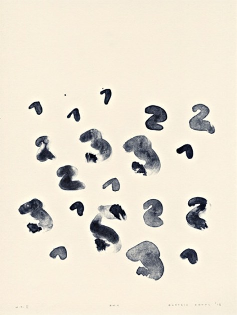 Oleskiy Koval, “RM1″, lithographie, einfarbig. Papier: Maniani, 270 gr. Format: 30,0 x 40,0 cm