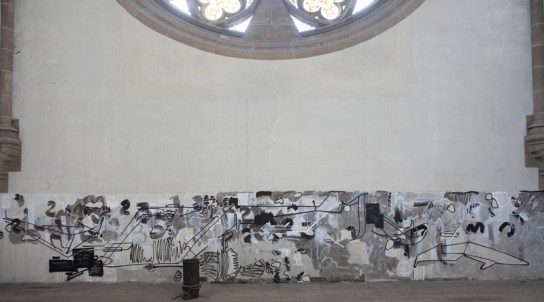 "Stalker. Quinta Essentia. GAU" Daniel Geiger, Oleksiy Koval, Kuros Nekouian, Stefan Schessl, Veronika Wenger Photo © Klaus Mauz