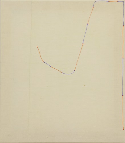 Oleksiy Koval, '3122433315555', 2015 80 x 70 cm, marker on cotton Photo © Klaus Mauz