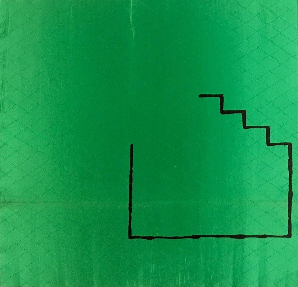 Schar Oleksiy Koval,  2018 90 x 95 cm, ink on quilted fabric