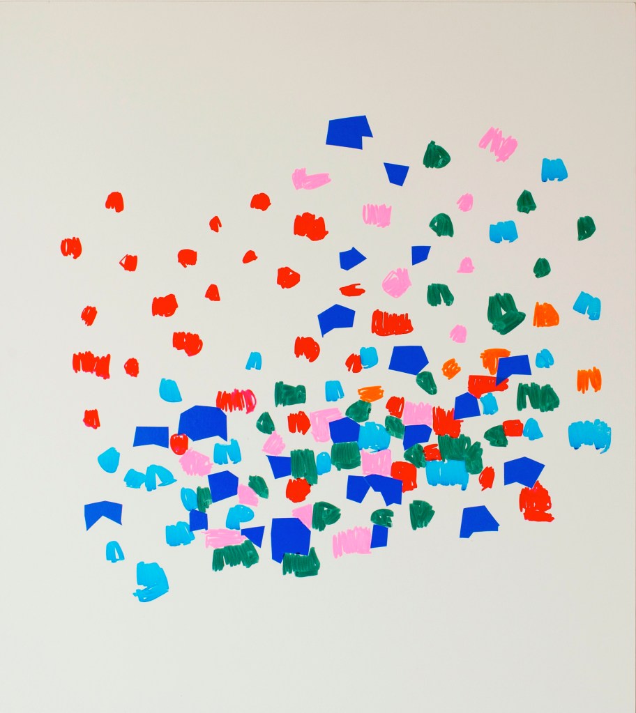 Mont Sainte-Victoire Oleksiy Koval, 2011 65 x 70 cm, adhesive foil, acrylic on FPY Private collection, Starnberg Photo © Klaus Mauz