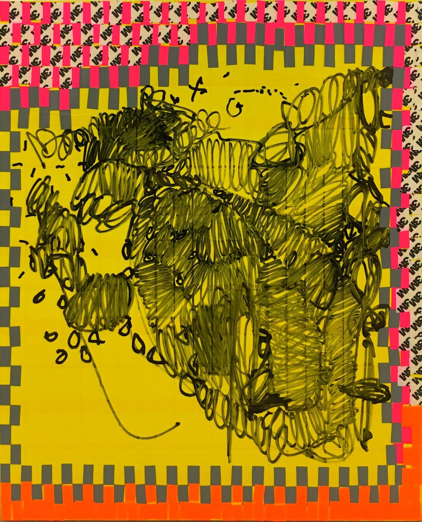 peppig und hitzig Oleksiy Koval, 2018 50 x 40 cm, marker on FPY