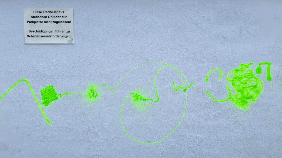 Scala (Detail)
THE BEAUTIFUL FORMULA COLLECTIVE (2025)
Daniel Geiger, Oleksiy Koval, Veronika Wenger, Michael Wright
Spray on wall, 2 x 10 m
Photo © rhythmsection.de