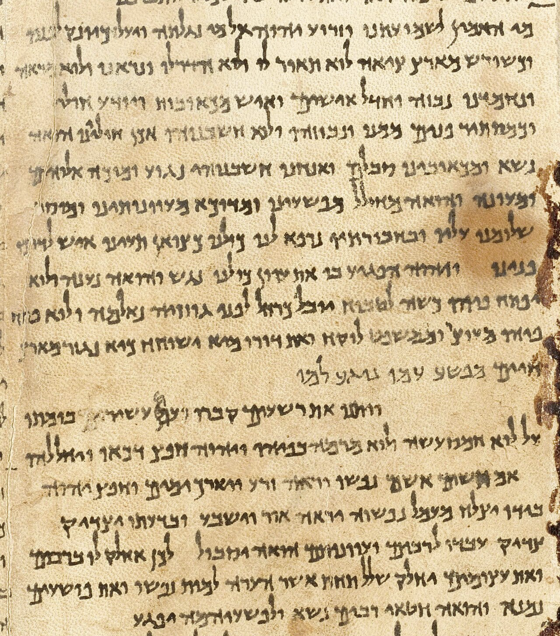 Portion of a photographic reproduction of
the Great Isaiah Scroll
The Israel Museum, Jerusalem